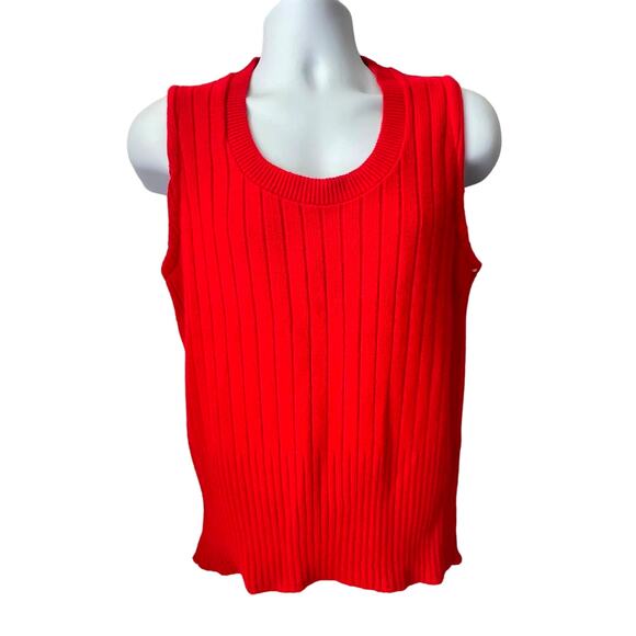 VINTAGE 70s Towncraft Scoop Neck Sweater Vest Size Medium - Picture 1 of 4